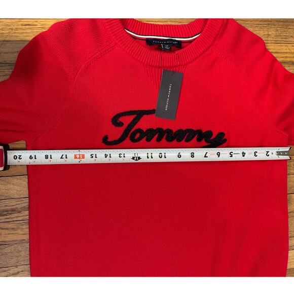 New w/Tags Tommy Hilfiger Red Sweater-Women's Small - Picture 6 of 6